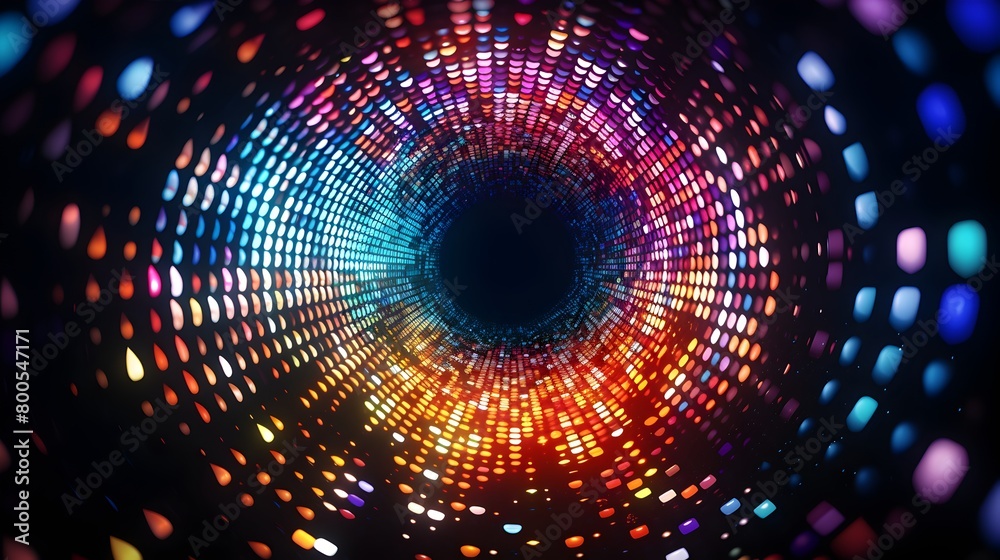 Aufkleber enter a realm of modern abstraction with a mesmerizing view of halftone dots arranged in circular fo