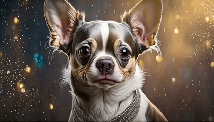 Chihuahua, background, material, illustration, art, graphic, design, cool, designer, Generative AI