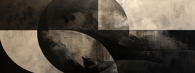 Abstract Earth Tones Painted Background with Palette