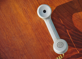 old telephone receiver
