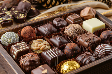 box of chocolates, Experience the luxurious indulgence of a holiday present with this stunning...