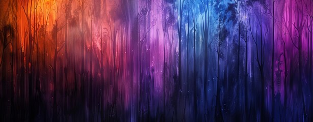 Abstract background with purple, blue and orange colors. 