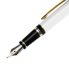 Naklejka premium White Color Pen on transparent background. Ai generated