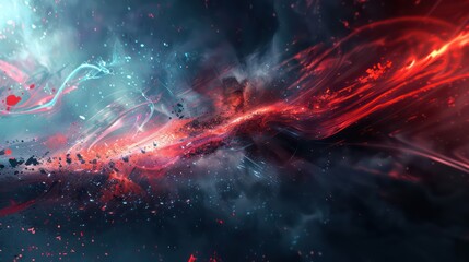 gaming pc abstract wallpaper with cosmic fantasy universe and energetic colors