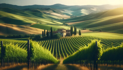 vineyard in region country