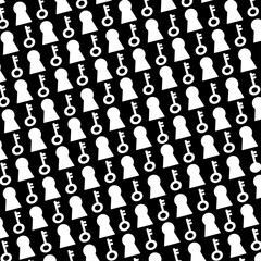 black and white pattern, pattern key and lock