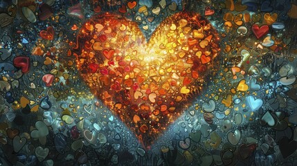 Explore the intricate beauty of a kaleidoscope heart symbolizing diverse health methodologies for holistic well-being.