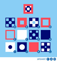 Educational game. Put the tabs in the correct order to make the top card. Worksheet. Vector illustrtaion.