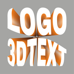 3D text logos in the image are all well-designed and eye-catching. They use a variety of design elements to create a realistic and professional look.
