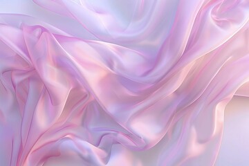 delicate light pink silk fabric gracefully flowing and waving in the air ethereal abstract background