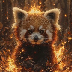 Flaming Red Panda