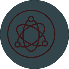 Science Fiction Grey Red Line Circle Icon Line Circle Icon © Haris