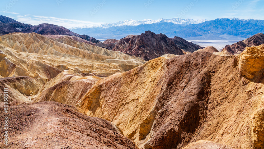 Poster Death Valley rock formations