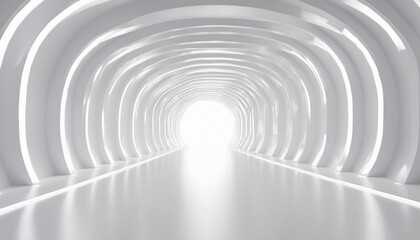 White background 3D room light abstract space techno concept