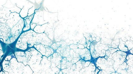 neurons artistic illustration wallpaper, nice depth and colors
