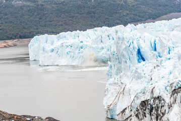 Panoramic view of Perito Moreno Glacier near El Calafate, Argentina
