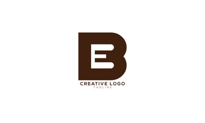 BE BE Abstract initial monogram letter alphabet logo design