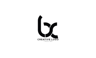 BX Abstract initial monogram letter alphabet logo design