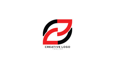 NU ZU NZU Abstract initial monogram letter alphabet logo design