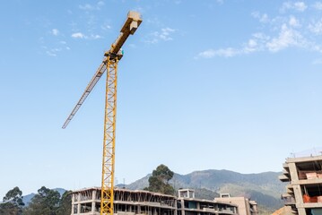 construction site with crane




