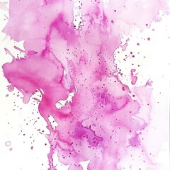 pink watercolor background illustration with paint stains and flecks
