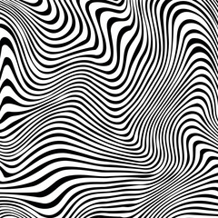 Linear Waves: Black Lines on White Background