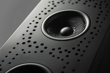 modern acoustic speaker design sleek audio technology closeup
