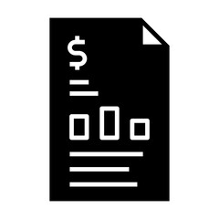 Financial statements icon. Bank statement icon. Icons about banking and finance