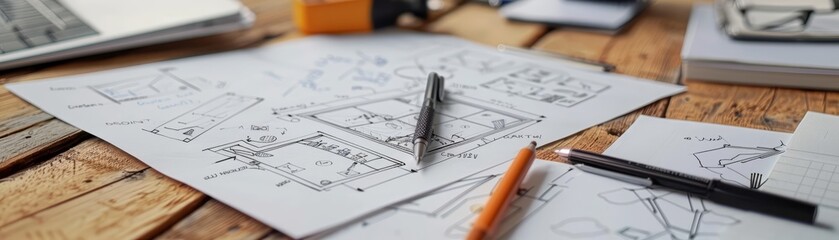 Driving continuous improvement in processes can be visualized through iterative sketches, where each revision brings clarity and refinement, embodying the draw concept