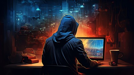 person hacking a computer, hacker