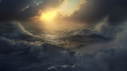 Fototapeta premium Sunset after storm
