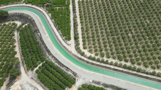 Water channel in Orihuela Costa, Alicante, Spain