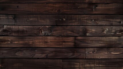 Naklejka premium Close-up view of the polished surface of wooden planks, highlighting the smooth texture and wood grain