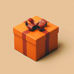 gift box with red ribbon