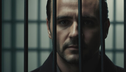 Illegal human trafficking often involves serious violations of basic human rights, the man in the cage