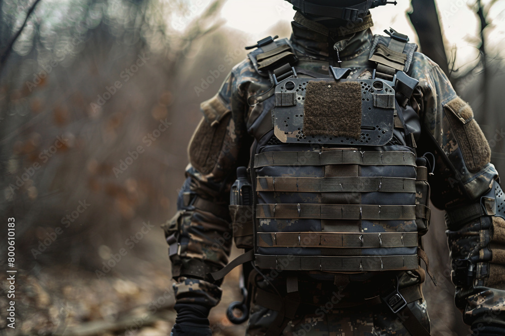 Sticker Flexible polyethylene body armor for enhanced mobility in rugged terrain