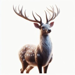 deer isolated on white