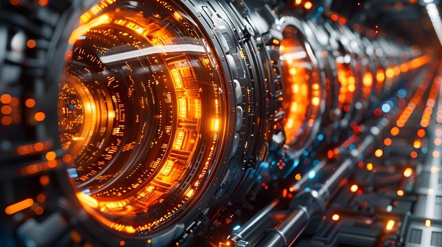 Futuristic metallic Lambda baryon in dramatic tilted perspective with sleek textures and dynamic lighting