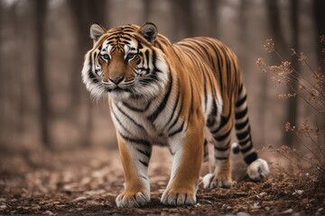 Fototapeta premium 'tiger background young white isolated africa angry animal asia beast beautiful bengal big black cat clipping closeup colours danger endangered expression eye face felino france front fur gaze head'