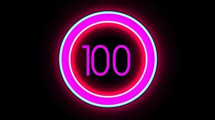 Obraz premium Dive into the world of marketing brilliance with a color neon gradient circle banner, showcasing a Mega Sale tag and Special Offer price sign, all portrayed in mesmerizing HD detail with a grain nois