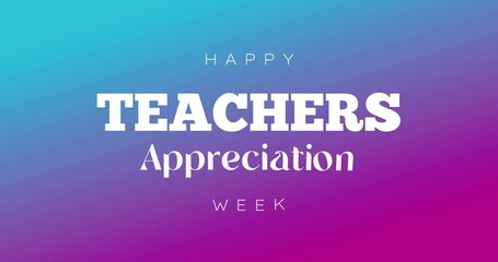 Teachers Appreciation Week Holiday Concept Video