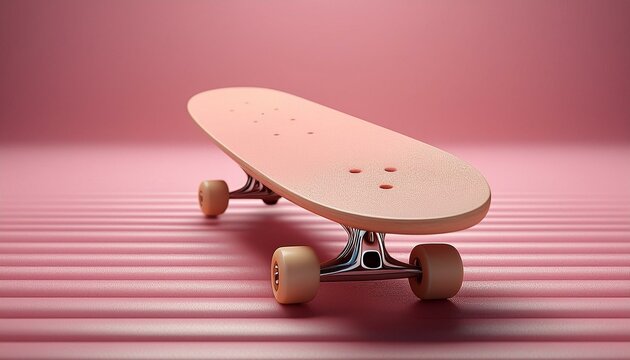 tabla de patinar color rosa ( skateboarding).