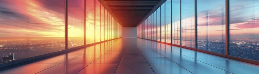 Unveil a visionary path to boundless professional growth through a mesmerizing infinity mirror and corridor narrative.