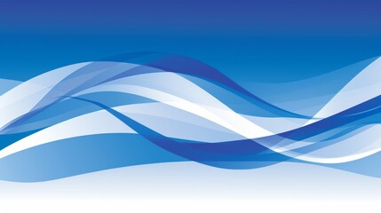 Naklejka premium Serene blue waves abstract background for calm and tranquil designs