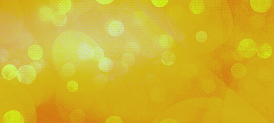 Orange bokeh widescreen background for Banner, Poster, celebration, event and various design works