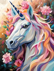 a picture unicorn diamond painting art painting art kit