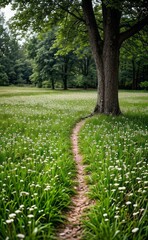 green grass meadow outdoor
