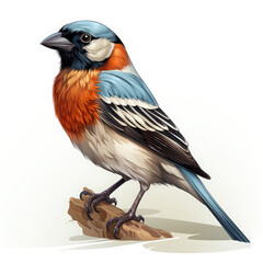 Watercolor Sparrow vector, clipart Illustration, Generative Ai