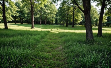 green grass meadow outdoor