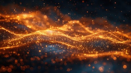 blurred photo capturing the dynamic movement of a wave of light.